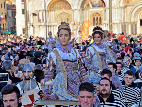 Carnival in Venice - Traditional parade of the Maries