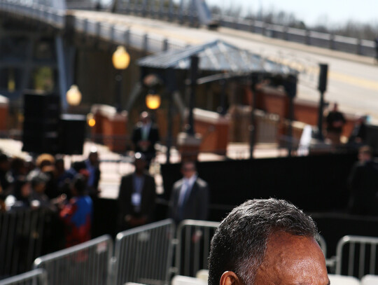 President Obama speaks to commemorate the 50th anniversary of Bloody Sunday crossing of the Edmund Pettus Bridge in Selma