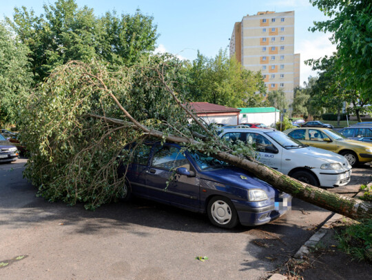 Heavy storm in Poznan