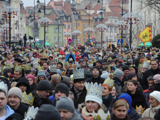 Epiphany procession in Warsaw