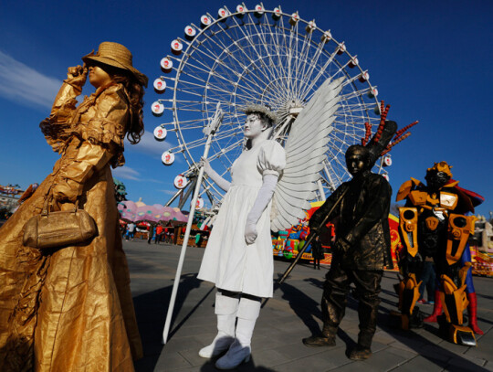 Chinese Lunar New Year festival preparations in Beijing