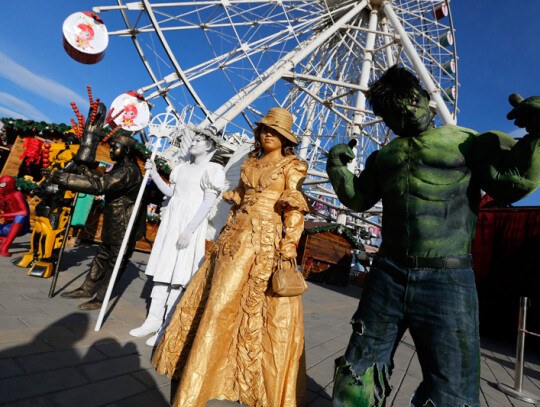 Chinese Lunar New Year festival preparations in Beijing