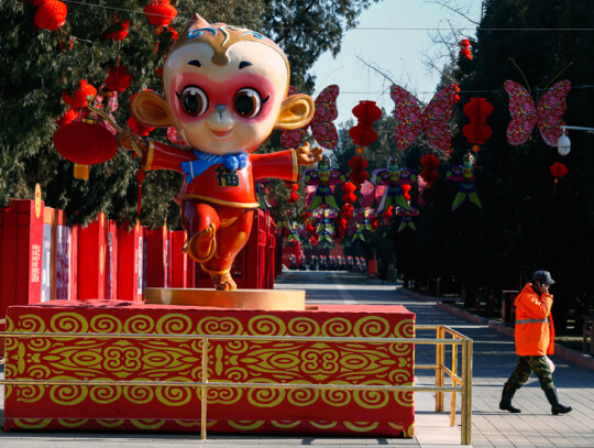 China lunar new year preparations