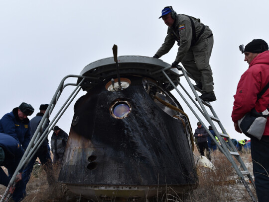 Soyuz TMA-18M landing