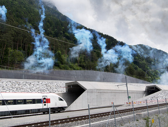 Gotthard rail tunnel opening