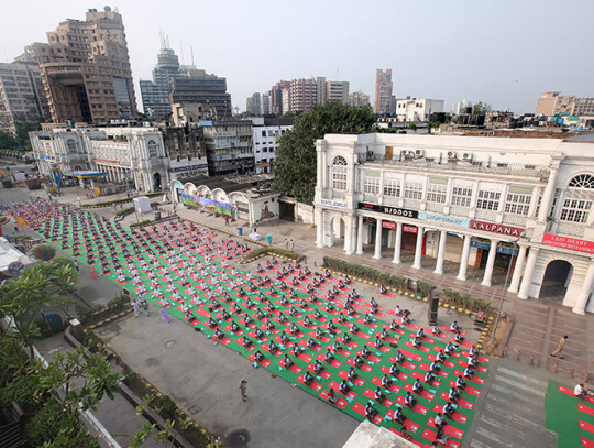 International Day of Yoga Day in New Delhi, India