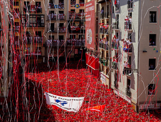 Beginning of Sanfermines festival