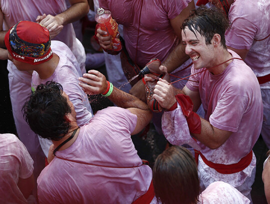 Beginning of Sanfermines festival