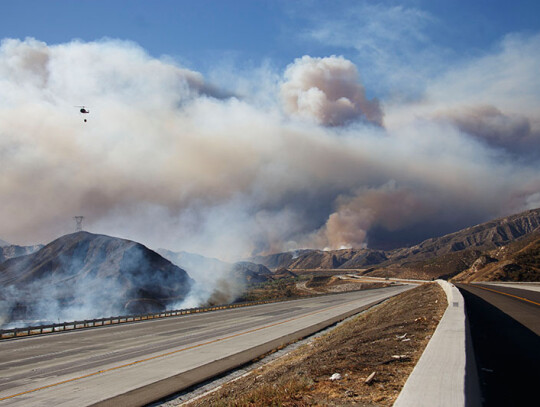 Blue Cut Fire burns near Los Angeles, California