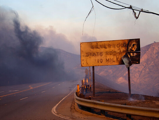 Blue Cut Fire burns near Los Angeles, California