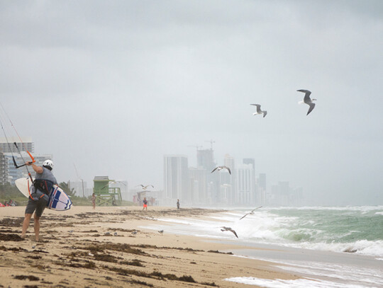 Preparatives for the Hurricane Matthew in Miamii, Florida