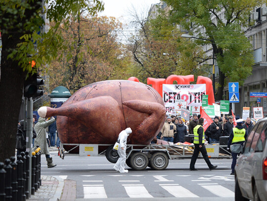 Demonstration against CETA and TTIP