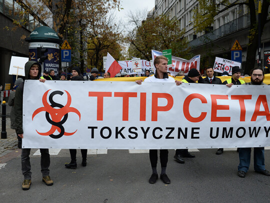 Demonstration against CETA and TTIP