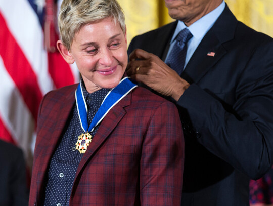 US President Barack Obama awards the Presidential Medal of Freedom