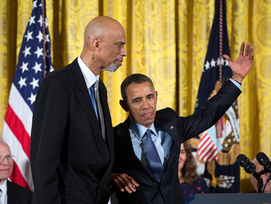 US President Barack Obama awards the Presidential Medal of Freedom