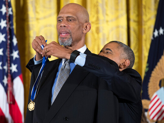 US President Barack Obama awards the Presidential Medal of Freedom