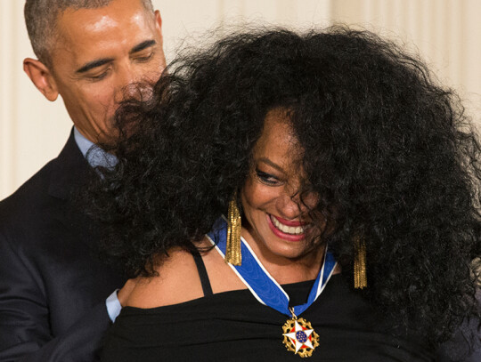 US President Barack Obama awards the Presidential Medal of Freedom