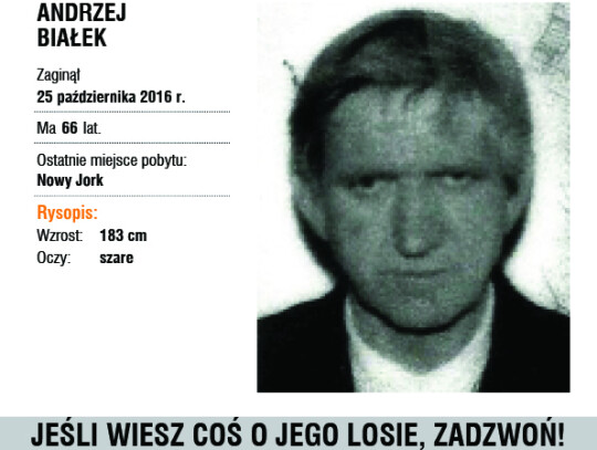 Zaginął Andrzej Białek