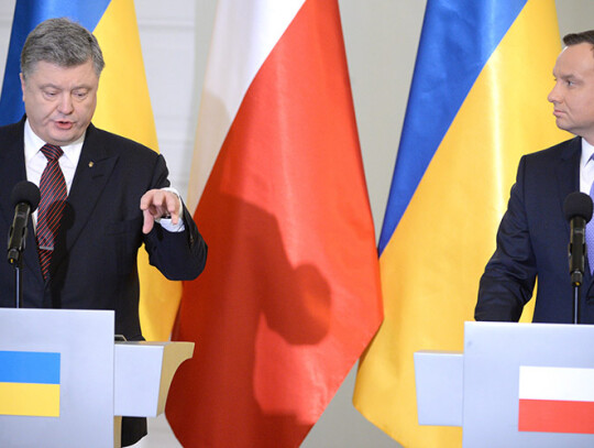 Ukrainian President Petro Poroshenko in Warsaw