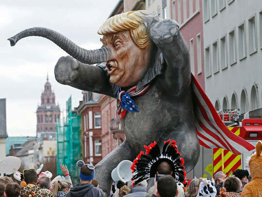 Rose Monday carnival parade in Mainz