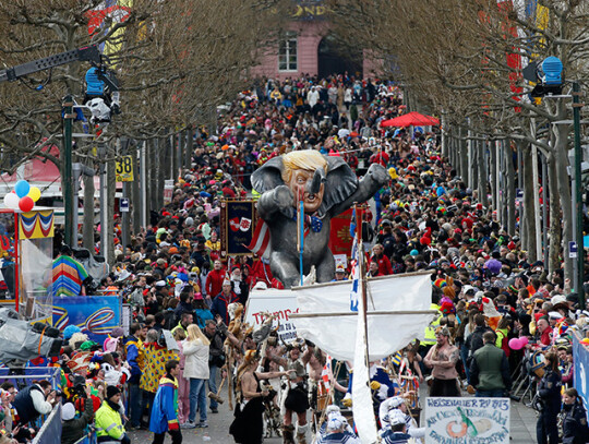 Rose Monday carnival parade in Mainz