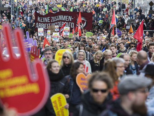 March against hate and racism in the German Bundestag