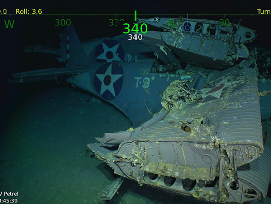 Wreakage of USS Lexington discovered off coast of Australia, Coral Sea, --- - 05 Mar 2018