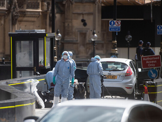 Incident outside Houses of Parliament in London, United Kingdom - 14 Aug 2018