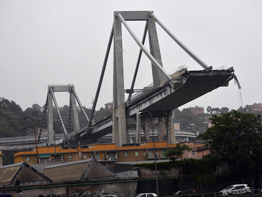 Bridge collapses on Genoa highway, Genoa, Italy - 14 Aug 2018