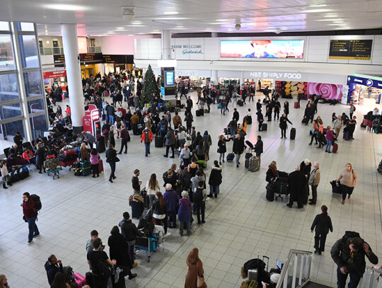 Gatwick airport closed down due to presence of drones, London, United Kingdom - 20 Dec 2018