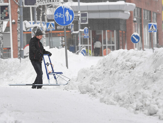 Winter storm hits Finland, Outokumpu - 02 Jan 2019