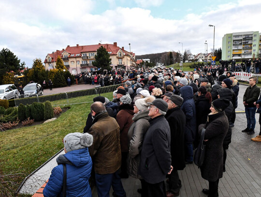 Funeral of 'Escape Room' fire tragedy victims, Koszalin, Poland - 10 Jan 2019