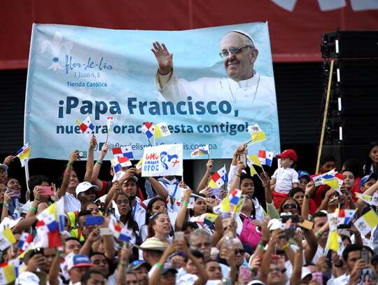 Pope Francis arrives in Panama for the World Youth Day, Panama City - 23 Jan 2019