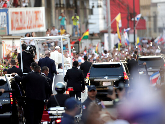 Pope Francis arrives in Panama for the World Youth Day, Panama City - 23 Jan 2019