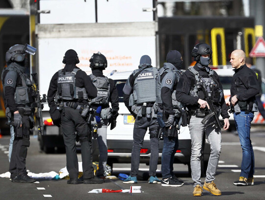 Several injured in shooting on a tram in Utrecht, Netherlands - 18 Mar 2019