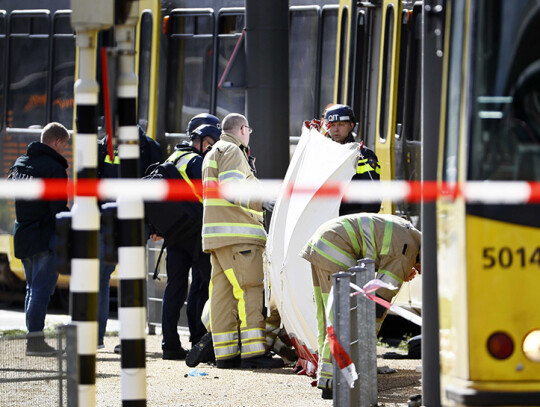 Several injured in shooting on a tram in Utrecht, Netherlands - 18 Mar 2019