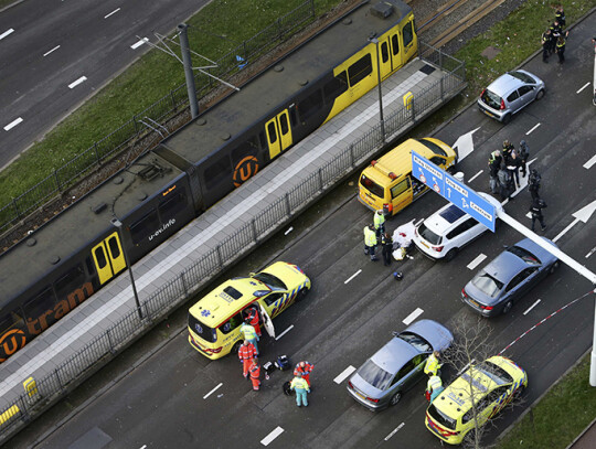 Several injured in shooting on a tram in Utrecht, Netherlands - 18 Mar 2019