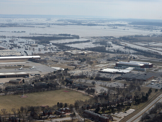 Nebraska flooding, Bellevue, USA - 18 Mar 2019