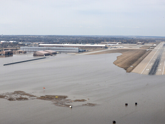 Nebraska flooding, Bellevue, USA - 18 Mar 2019