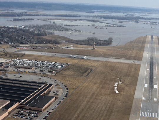 Nebraska flooding, Bellevue, USA - 18 Mar 2019