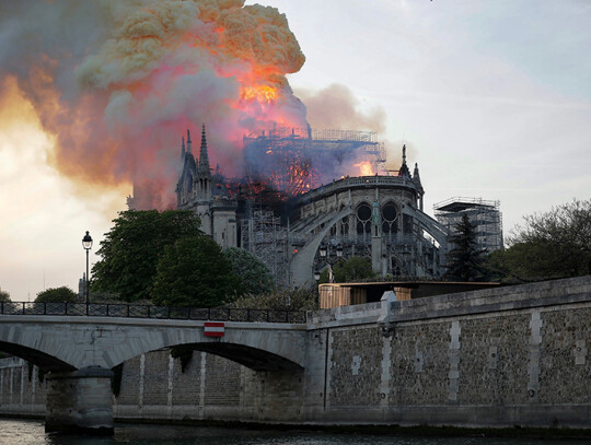 Cathedral of Notre-Dame of Paris on fire, France - 15 Apr 2019