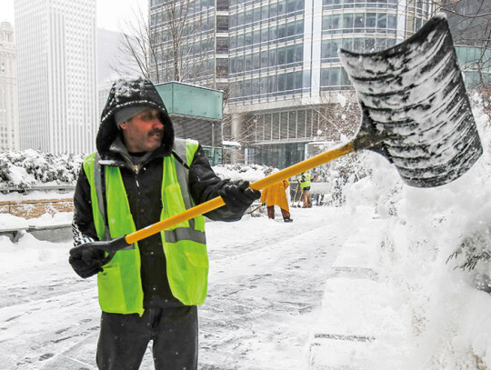 Midwest US snow storm, Chicago, USA - 09 Feb 2018