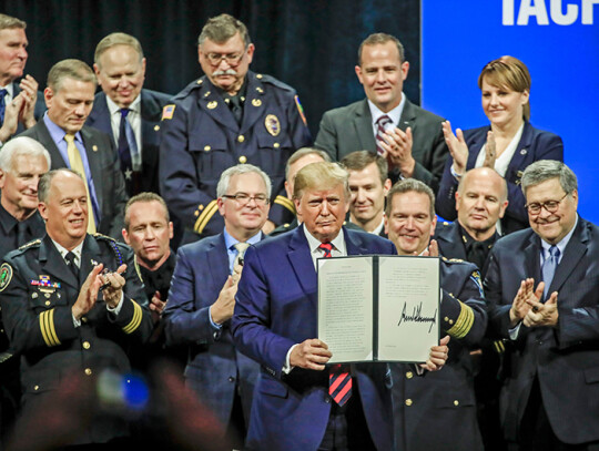 US President Donald J. Trump at IACP, Chicago, USA - 28 Oct 2019