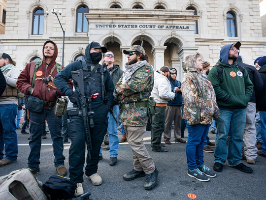 Gun rights rally in Richmond, Virginia, USA - 20 Jan 2020