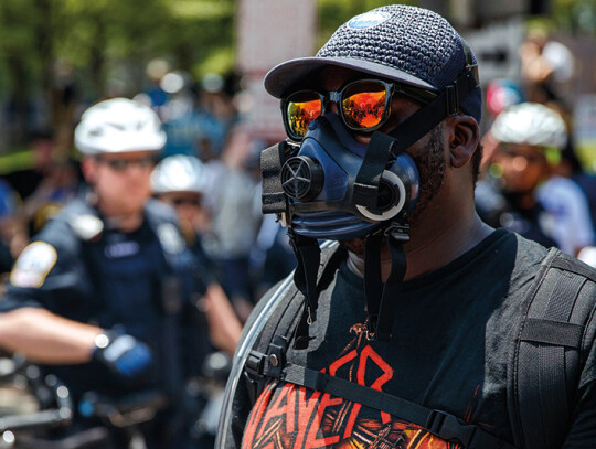 Demand Free Speech rally and counter protest, Washington, USA - 06 Jul 2019