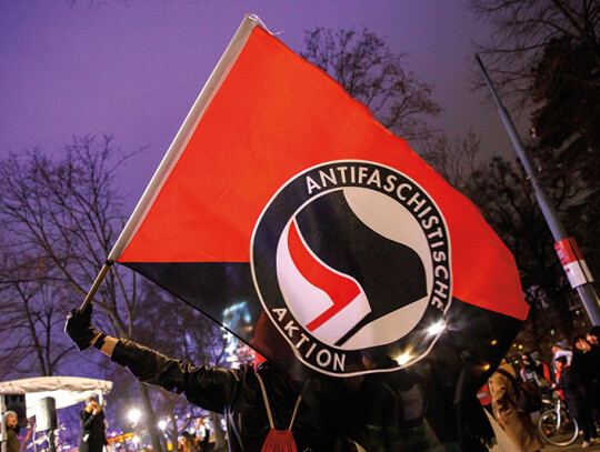 Protest against Vienna Academics Ball, Austria - 24 Jan 2020