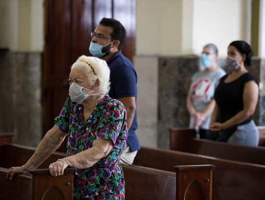 Dominican churches reopen their doors after almost 3 months closed, Santo Domingo, Dominican Republic - 07 Jun 2020