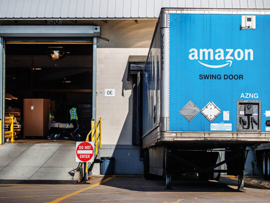 Amazon hiring 100,000 new warehouse and delivery workers to help the company fill orders as Americans stay at home during the COVID-19 coronavirus pandemic., Springfield, USA - 30 Mar 2020