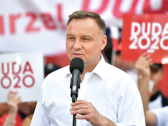 Polish President Andrzej Duda visit in Boleslawiec, Poland - 03 Jul 2020