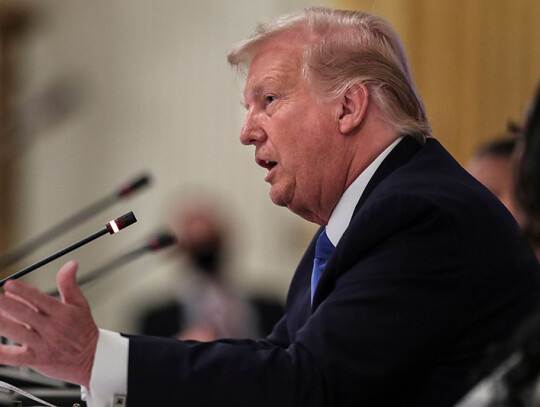 President Trump holds a roundtable with stakeholders positively impacted by law enforcement, Washington, USA - 13 Jul 2020